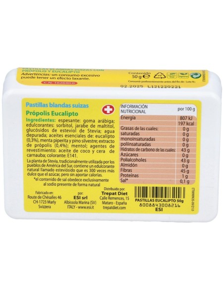 Propolaid Caramelo Blando Propolis-Eucalipto 50Gr de Trepatdiet-Esi