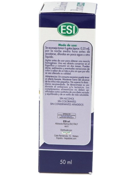 Melatonin 1,9Mg Con Erbe Della Notte 50Ml. de Trepatdiet-Esi