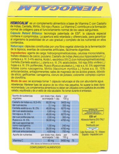 Hemocalm 30Comp. de Trepatdiet-Esi