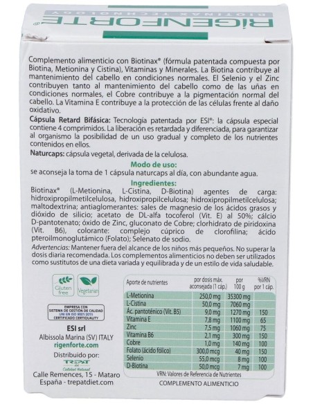Rigenforte 30Cap. de Trepatdiet-Esi