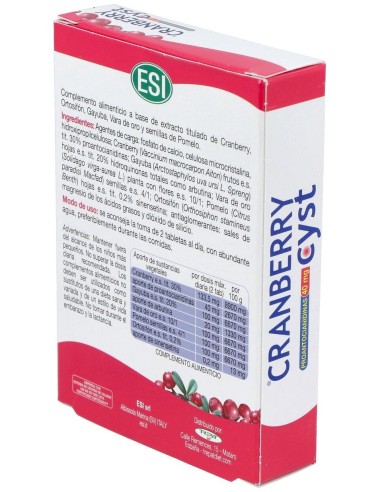 Cranberry Cyst (Nocyst) 30Comp. de Trepatdiet-Esi