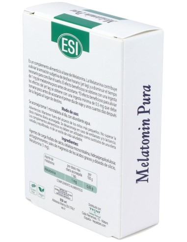 Melatonin Pura 1Mg. 120Comp. de Trepatdiet-Esi