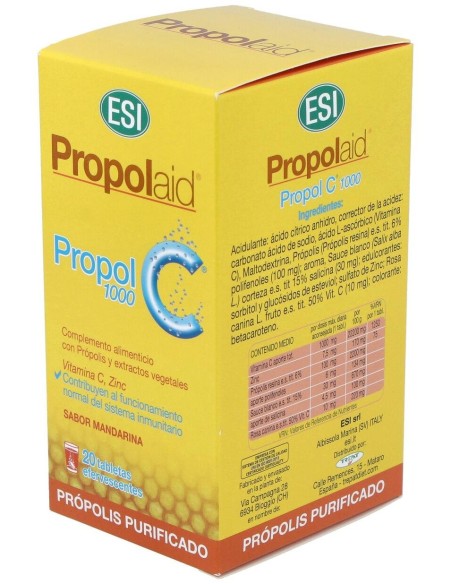 Propolaid Propol C 1000Mg. 20Comp.Eferv. de Trepatdiet-Esi