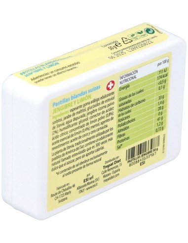 Jengibre Pastillas Blandas Con Limon 50Gr. de Trepatdiet-Esi