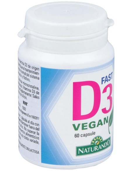 D3 Fast Vegan 60Comp. de Naturando