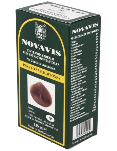 Tinte Novavis 7R Rubio Cobrizo 135Ml. de Novavis
