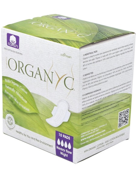 Compresas Con Alas Noche 10Ud. de Organyc