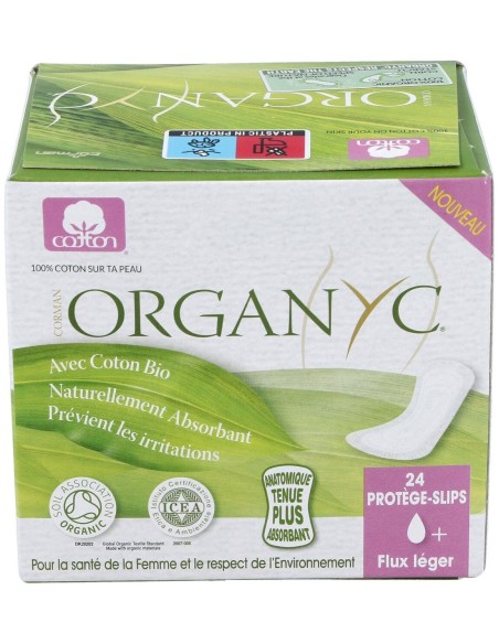 Salvaslip (bolsa ind) 100% algodón orgánico, 24ud de Organyc
