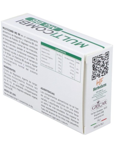Multicombi Magnesio B6 30Comp. de Gricar