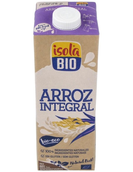 Bebida Vegetal De Arroz Integral 1Lt  6Uds. S/A de Isola
