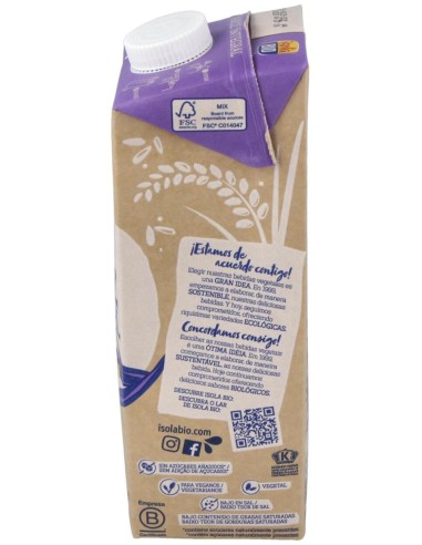 Bebida Vegetal De Arroz Integral 1Lt  S/A de Isola