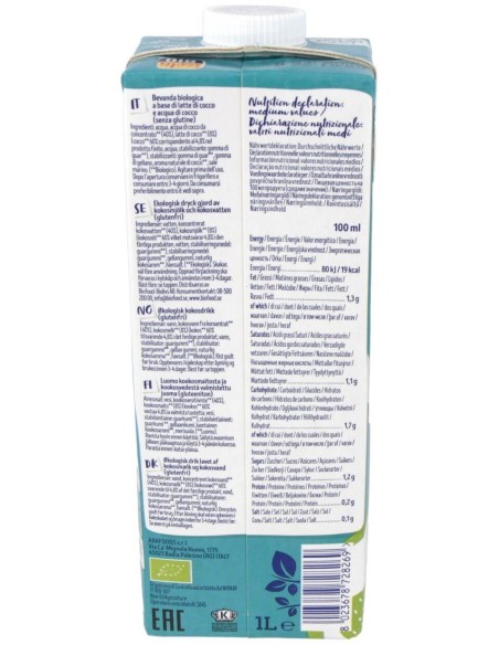 Bebida Vegetal De Coco Supreme 1Lt de Isola