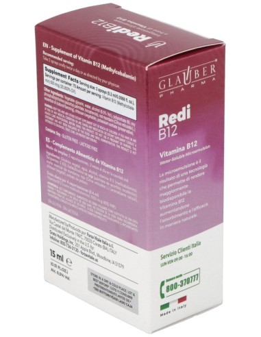 Redi B12 Spray 15Ml. de Glauber Pharma