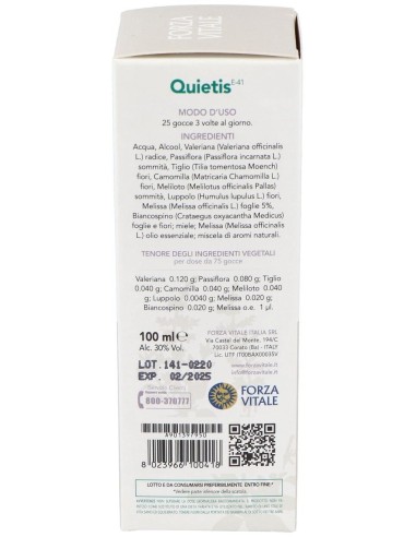 Quietis (Melissa Composta) Extracto 100Ml. de Forza Vitale