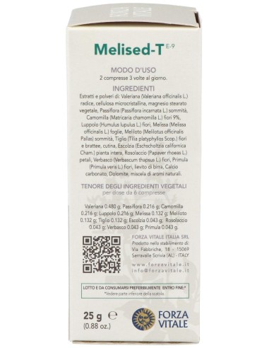 Melised-T (Camomila Composta) Relaj. 60Comp de Forza Vitale