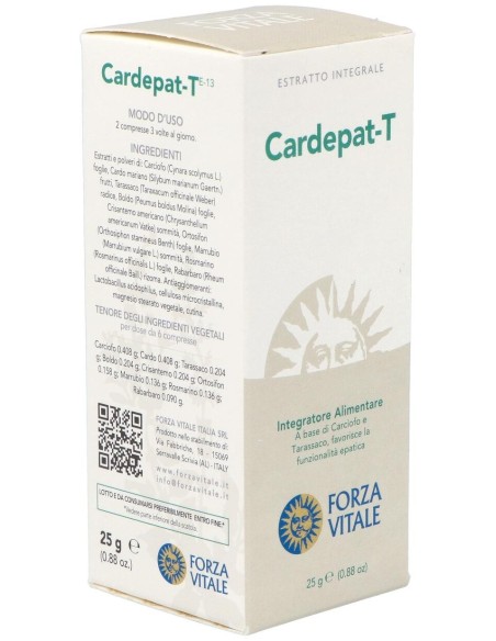 Cardepat-T Carciofo Composto Hepatico 25Gr.Comp. de Forza Vitale