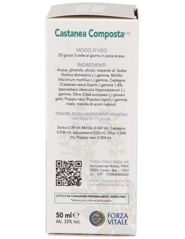 Castanea Composta Extracto 50Ml. de Forza Vitale