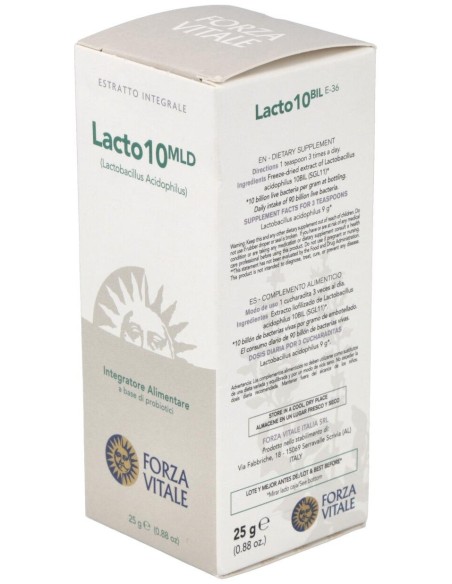 Lacto 10 (Lactobacillus Acidophilus) 25Gr. E-36 de Forza Vitale
