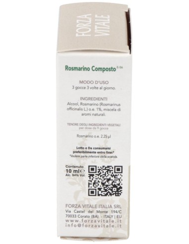 Rosmarino Composto (Plomo) Metal Espagirico 10Ml. de Forza Vitale