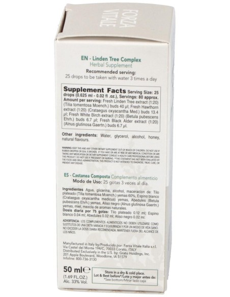 Tilia Composta Extracto 50Ml. de Forza Vitale