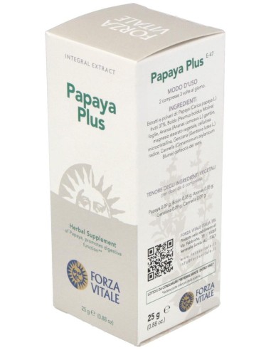 Papaya Plus  25Gr.Comprimidos de Forza Vitale