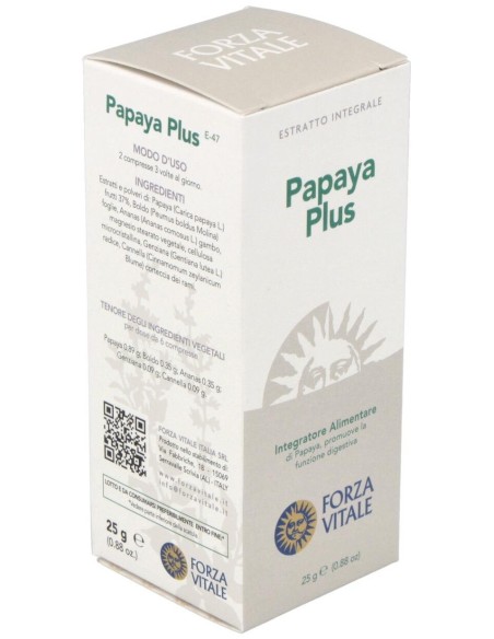 Papaya Plus  25Gr.Comprimidos de Forza Vitale