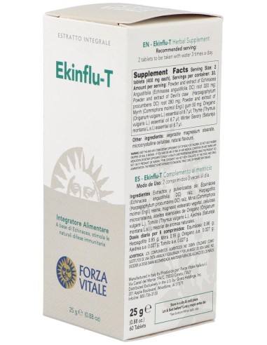 Ekinflu-T Defensas 25Gr.Comprimidos de Forza Vitale