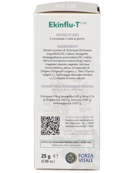 Ekinflu-T Defensas 25Gr.Comprimidos de Forza Vitale