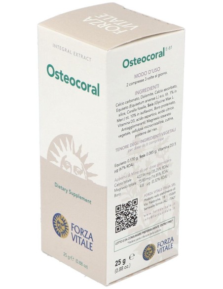 Corallo Composto (Osteocoral) 25Gr.Comprimidos de Forza Vitale