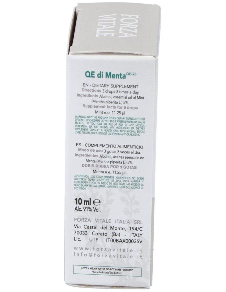 Quinta Esencia Menta 10Ml. de Forza Vitale