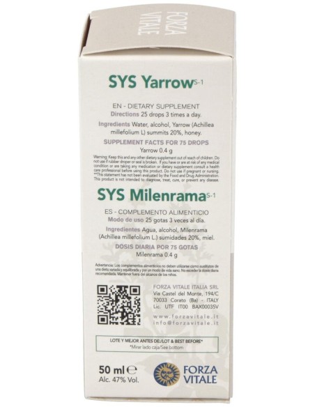 Sys.Achillea 50Ml. de Forza Vitale