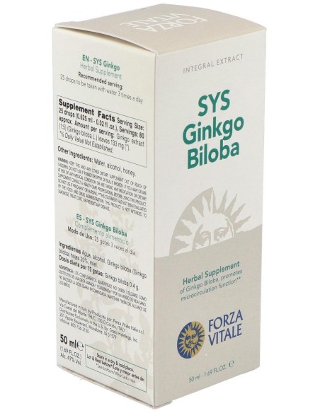 Sys.Ginkgo Biloba 50Ml. de Forza Vitale
