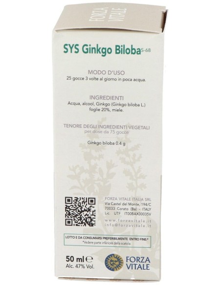 Sys.Ginkgo Biloba 50Ml. de Forza Vitale