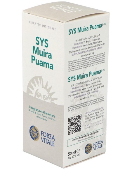 Sys.Muira Puama 50Ml. de Forza Vitale