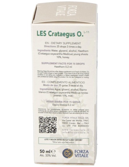 Les Crataegus Oxycanta Espino Albar 50Ml. de Forza Vitale