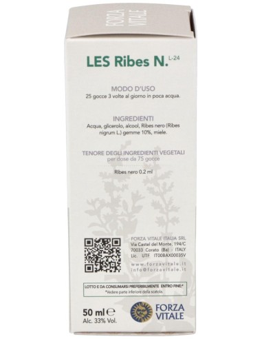 Les Ribes Nigrum Grosellero Negro 50Ml. de Forza Vitale