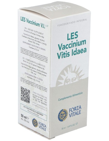 Les Vaccinium Vitis Idaea Arandano Rojo 50Ml. de Forza Vitale