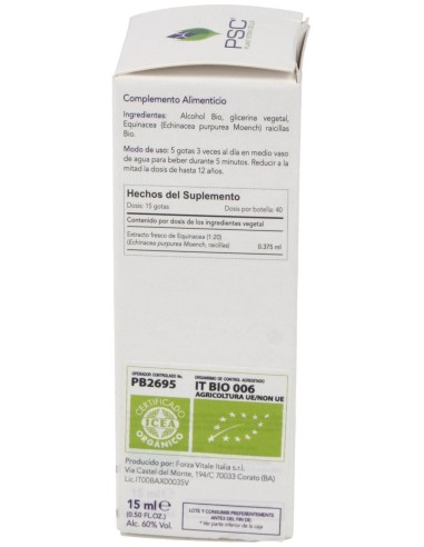 Psc Echinacea 15Ml. de Forza Vitale