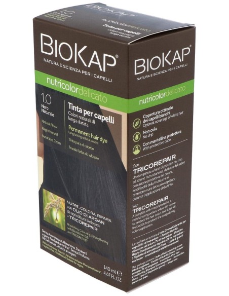 Tinte Natural Black 140Ml Negro 1.0 Delicato de Biokap