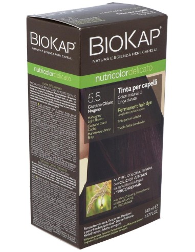 Tinte Castaño Claro Caoba 140Ml 5.5 Delicato de Biokap