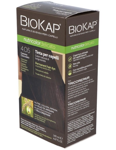 Tinte Castaño Chocolate  140Ml. 4.05 Delicato de Biokap