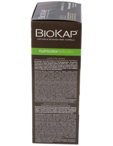 Tinte Castaño Claro Natural  140Ml. 5.0 Delicato de Biokap