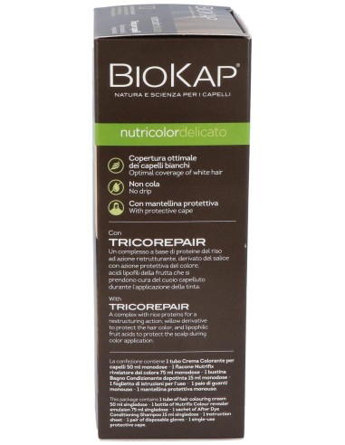 Tinte Rubio Medio Natural 140Ml. 7.0 Delicato de Biokap