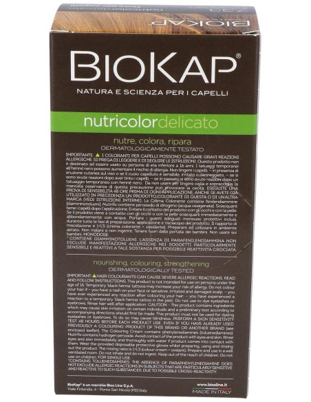 Tinte  Rubio Trigo Dorado 140Ml. 7.33 Delicato de Biokap