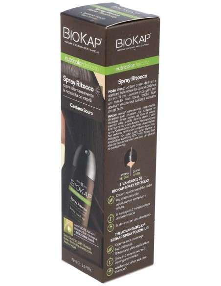 Spray Retoque Cascaño Oscuro 75Ml. de Biokap