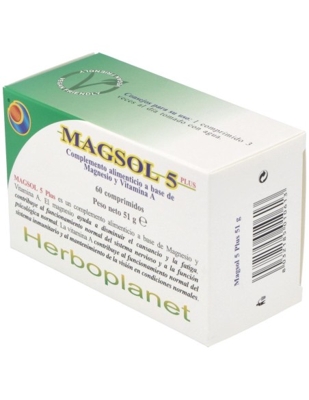 Magsol 5 Plus 60Comp. de Herboplanet