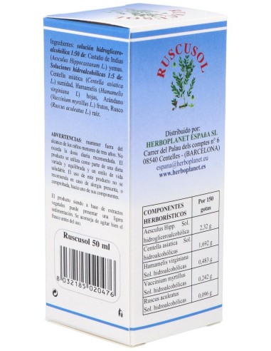 Ruscusol Gotas 50Ml. de Herboplanet