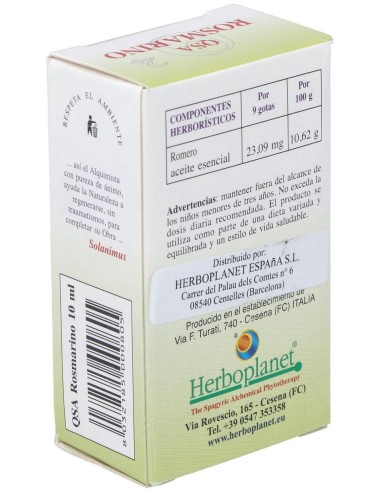 Qsa Rosmarino (Romero) Gotas 10Ml. de Herboplanet