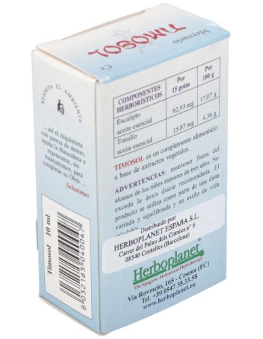 Timosol Gotas 10Ml. de Herboplanet