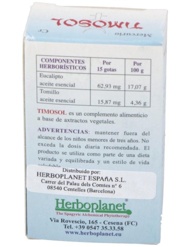 Timosol Gotas 10Ml. de Herboplanet